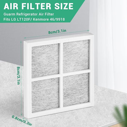 6 Pack Refrigerator Air Filter Replacement, Compatible - Image 2