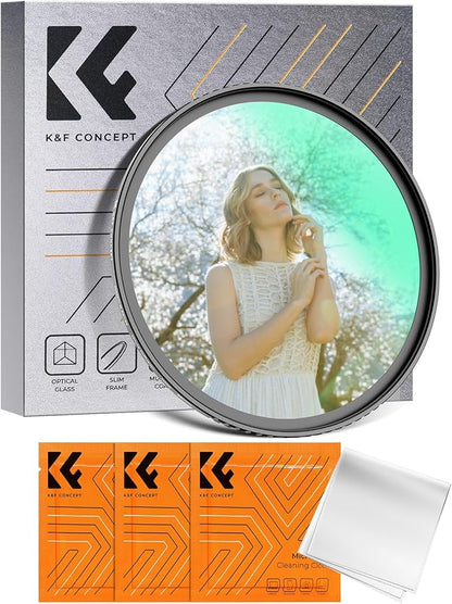 K&F CONCEPT 52mm White Mist 1/4 Filter, 18 Multi-Layer Coatings Dreamy Soft by KFCONCEPT