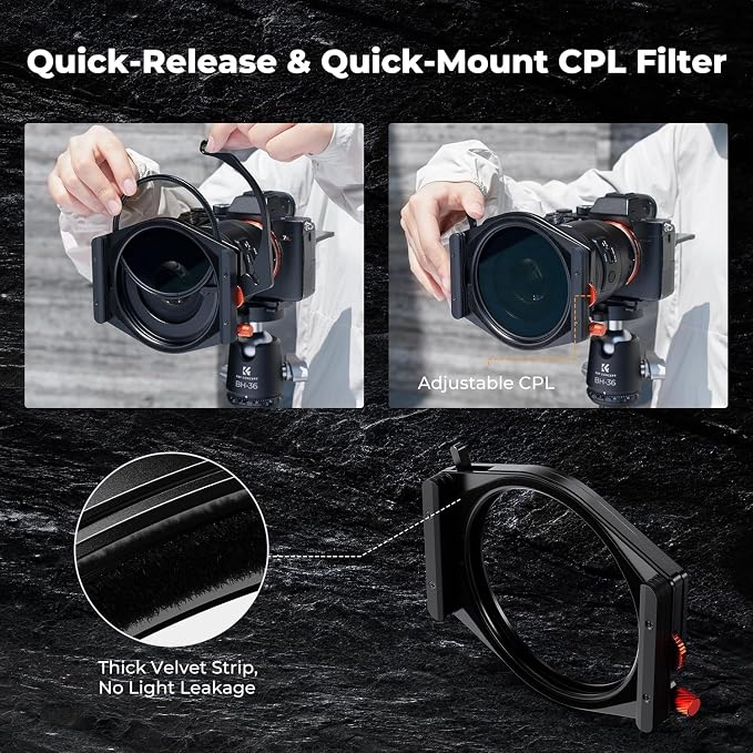 K&F CONCEPT X PRO Square Filters Holder System Kit - Image 3