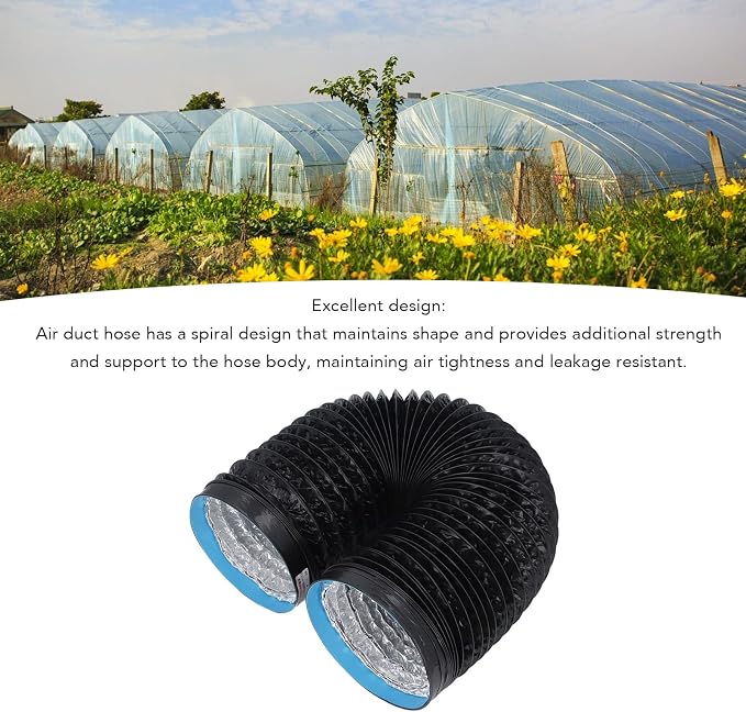 CHICIRIS dryer vent hose 6.56ft, Aluminum Flexible Ducting Ventilation Hose - Image 4
