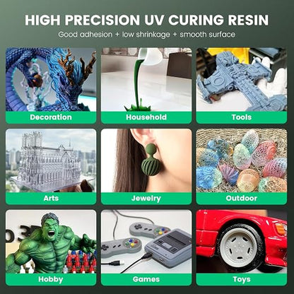 SUNLU 3D Printer Resin 1kg, Fast Curing Standard 3D Resin - Image 3