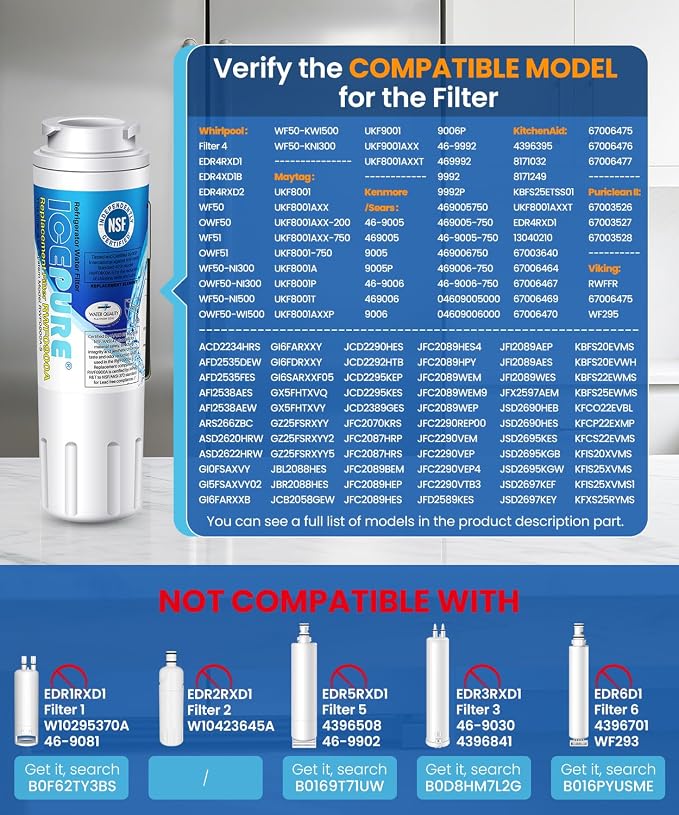 ICEPURE UKF8001 Refrigerator Water Filter Replacement - Image 2