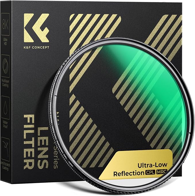 K&F CONCEPT 52mm Ultra-Low Reflectivity Circular Polarizers Filter 28 by KFCONCEPT