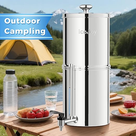 IceJoy 0.01μm Ultra-Filtration Gravity Water Filter System, 2.25G Stainless - Image 8
