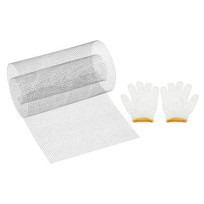 PATIKIL 40" L x 10" W Woven Wire Mesh, 6 Mesh 304 Stainless Steel Air Vent by PATIKIL