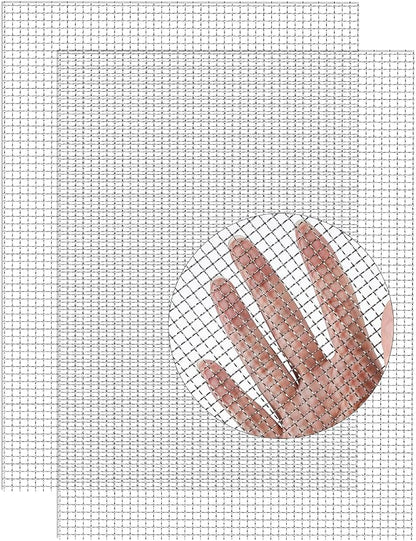 2Pack 5Mesh 10'' x 14'' Wire Mesh Screen, 304 Stainless Steel Anti-Rusted Mesh by TOYPOPOR