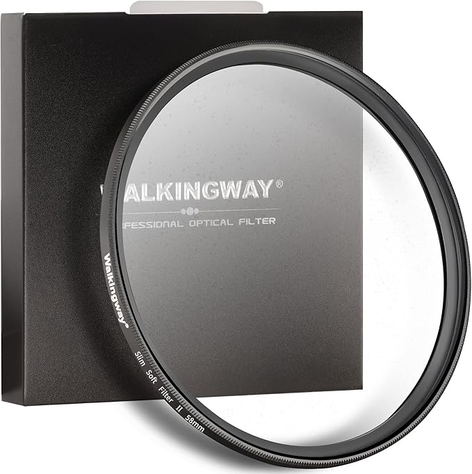 Walking Way 58MM White Pro Mist Diffusion Filter Soft Focus Filter Dreamy Fog by WalkingWay