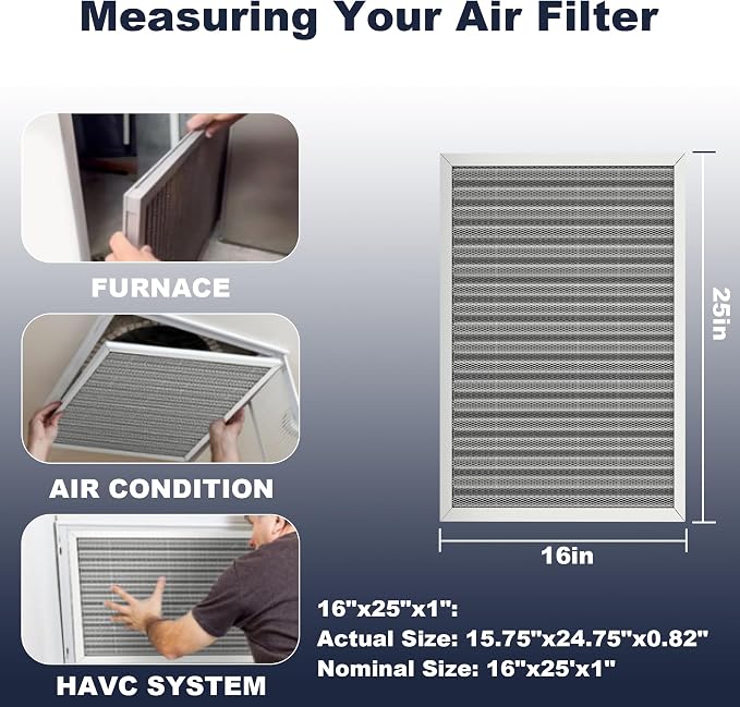 25x16x1 Reusable Air Filter, Electrostatic, Washable Lasts a Lifetime, Breathe - Image 4
