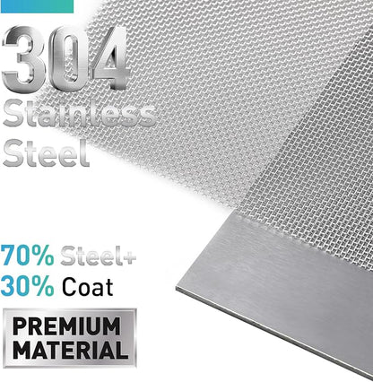 304 Stainless Steel Mesh Window Screen Roll, 47IN x 98.43FT Silver Metal Window - Image 2