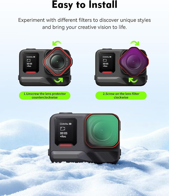 PL Polarizing Filter for Insta360 Ace Pro2, Circular Polarizer Lens Eliminates - Image 6