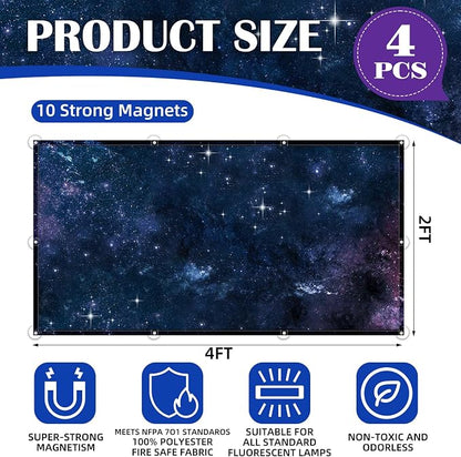 4 Pcs Fluorescent Light Covers - Image 3