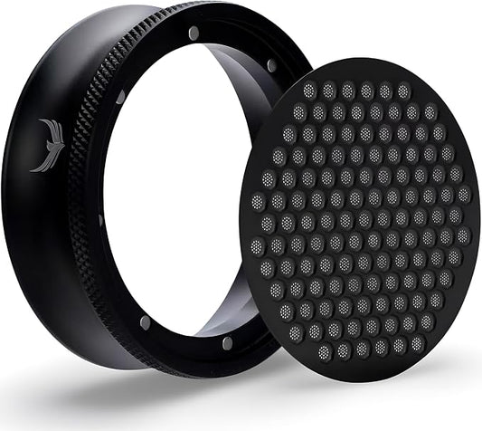 Magnetic 54mm Dosing Funnel & Espresso Puck Screen by KNODOS