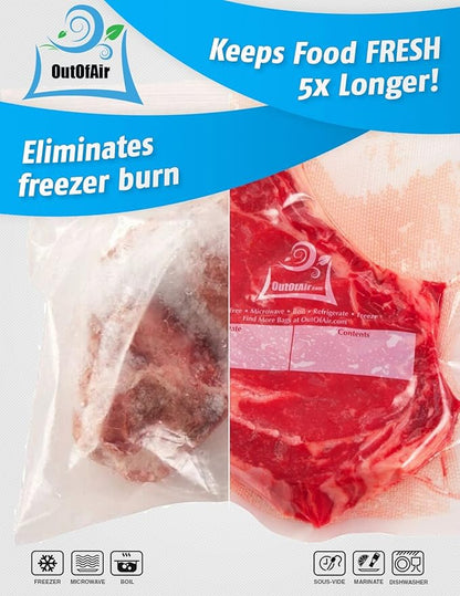 100 Vacuum Sealer Bags: Gallon Size by OutOfAir Works - Image 6