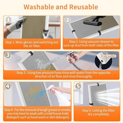 2-Pack 20x22x1 MERV 8 Reusable & Washable Electrostatic Air Filters - Image 4
