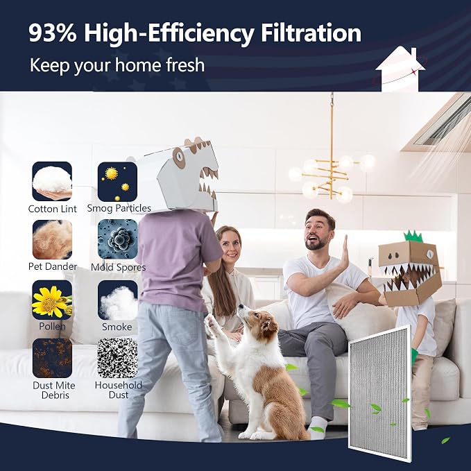 18x24x1 Air Filter, Washable & Reusable Aluminum AC/HVAC Furnace Electrostatic - Image 7