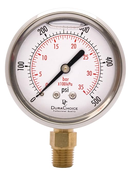 2-1/2" Oil Filled Pressure Gauge - Image 2