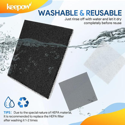 KEEPOW 10 Pack CF-1 Hepa Filter Replacement Compatible - Image 3