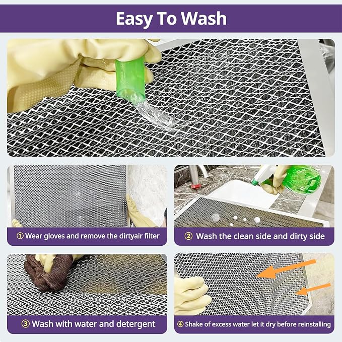 16x16x1 Furnace Filter-MERV8, Washable & Reusable Electrostatic Air Filter - Image 4