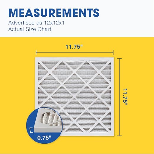 Aerostar 12x12x1 MERV 13 Air Filter, ACTUAL SIZE, Air Conditioning & Furnace - Image 5