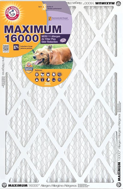 Arm & Hammer Max Allergen & Odor Reduction 20x20x1 Air and Furnace Filter - Image 4