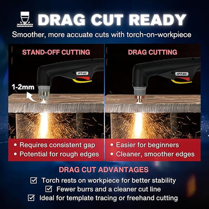 LTP8050 CNC | 80A Blowback Plasma Cutter, THC/ARC OK, LED Display & Front - Image 2