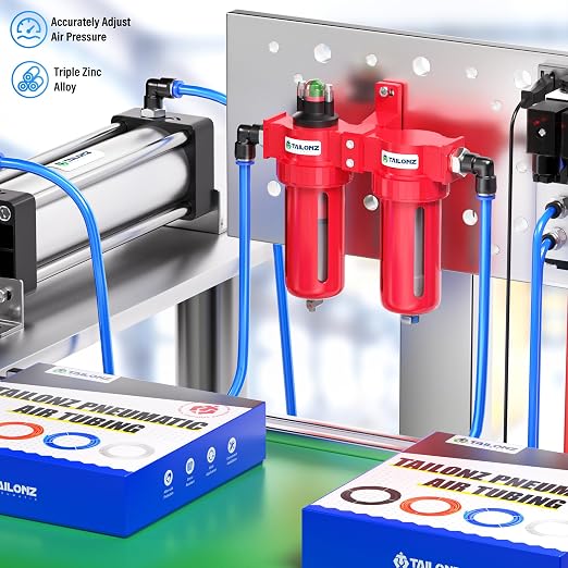 TAILONZ PNEUMATIC 0-150PSI 1/4 Inch NPT Aluminum Alloy Air Filter Drying System - Image 3