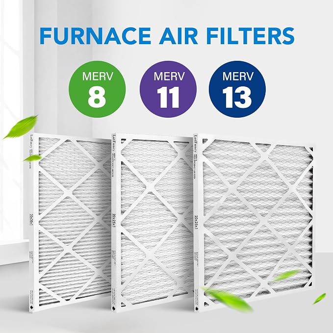 LotFancy 20x25x1 Air Filter MERV 8 6-Pack, Electrostatic Pleated Furnace & AC - Image 8