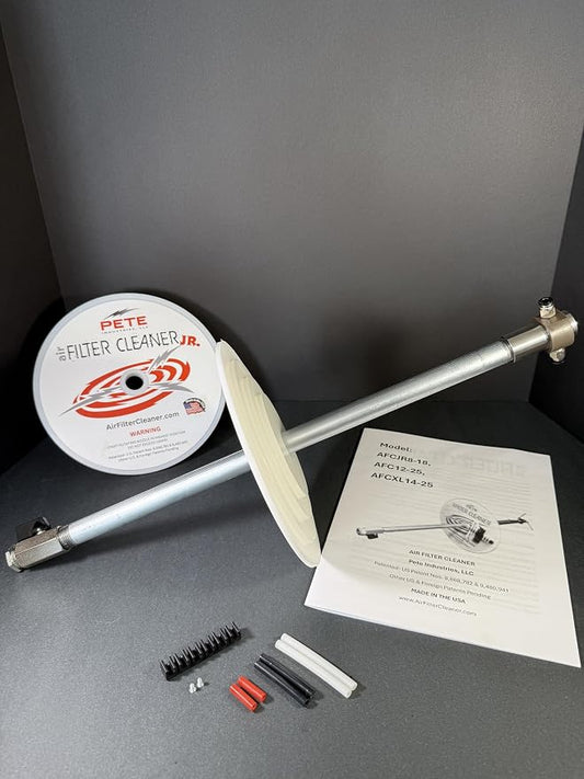 Air Filter Cleaner JUNIOR by Pete Industries, 360º rotating nozzle, Cleans - Image 2