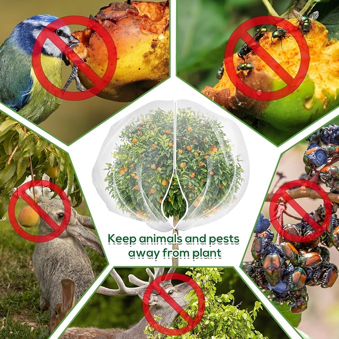 9.8 x 9.8 ft Large Fruit Tree Netting Cover - Image 4