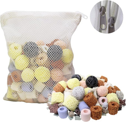 Aquarium Filter Media 15-in-1 Mineral Balls & Ceramic Rings - 500g - Image 4