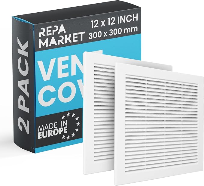 Repa Market 12 x 12 Inch White Square Air Vent Cover by RepaMarket
