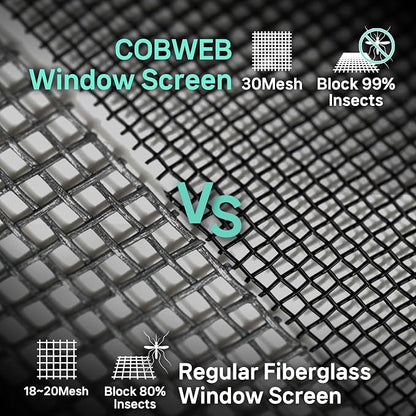 Premium Window Screen DIY KIT 39" 51" Blocks Rain, Pet Scratch, Fine Dust 99% - Image 4