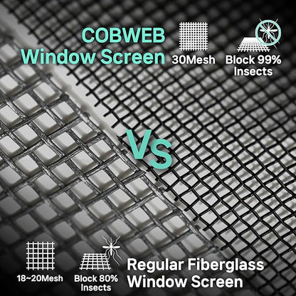 51in X 190in Window Screen Mesh, Replacement, Water-Resistant, Pet Resistant - Image 5