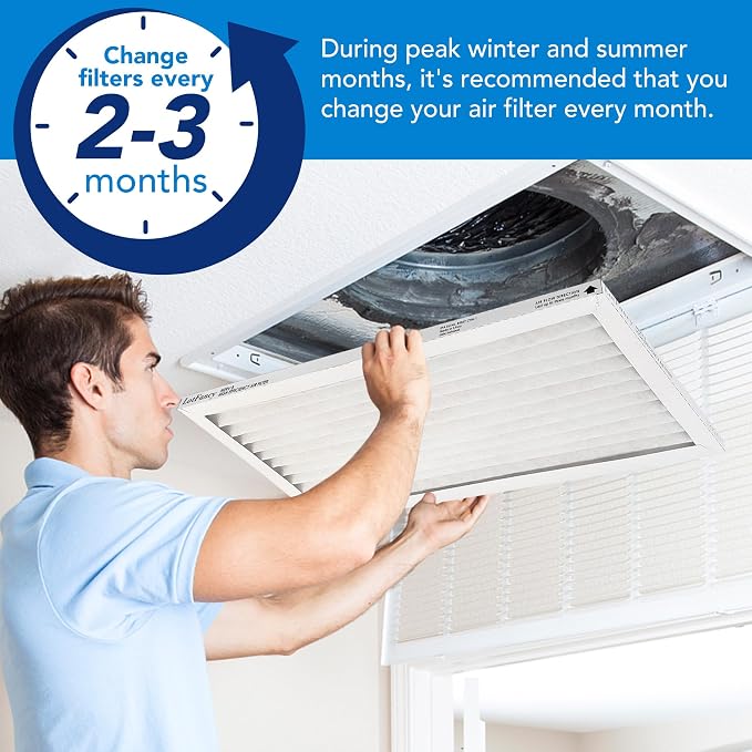 LotFancy 16x25x1 Air Filter MERV 13 4-Pack, Electrostatic Pleated HVAC Furnace - Image 6