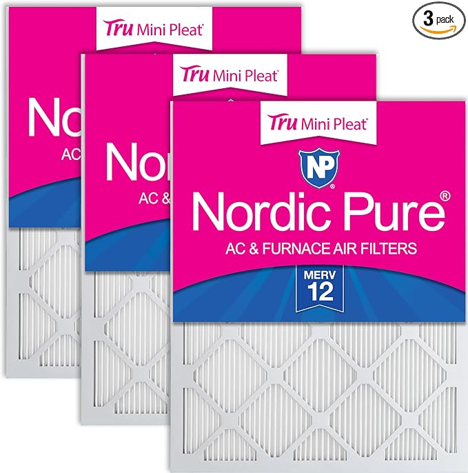Nordic Pure 15x20x1 Tru Mini Pleat MERV 12 AC Furnace Air Filters – 2.5X More by NordicPure