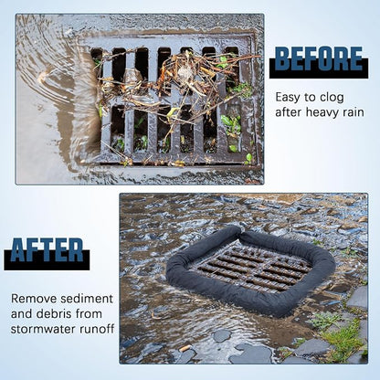4 Pcs Sediment Filter Erosion Control Blanket Silt Fence Sock - Image 3