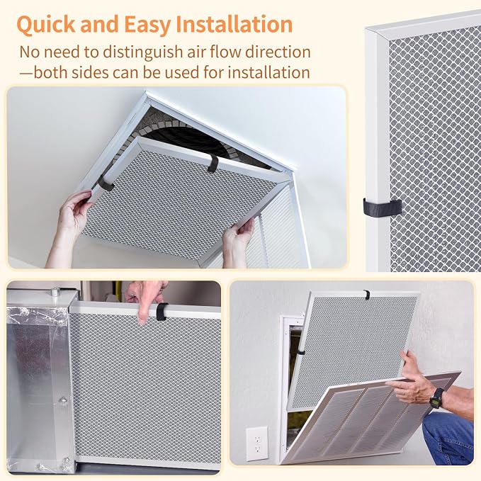 2-Pack 20x22x1 MERV 8 Reusable & Washable Electrostatic Air Filters - Image 6