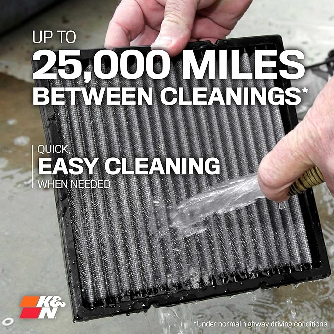 K&N LIFETIME Cabin Air Filter: Premium, Clean Air - Image 6