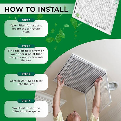Mann+Hummel 16x24x2 MERV 8 Pleated HVAC AC Furnace Air Filters. 4 Pack. - Image 6