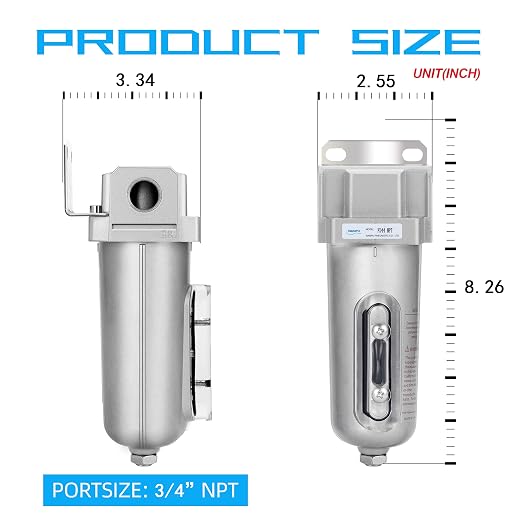 NANPU Industrial Grade Heavy Duty Compressed Air Desiccant Dryer, in Line Filter - Image 4