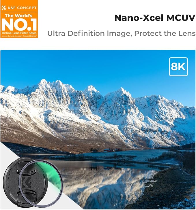 K&F CONCEPT 55mm MC UV Lens Protection Filter - Image 2