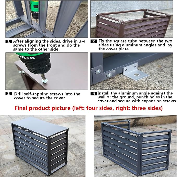 Outdoor air conditioning fence, outdoor air conditioning hidden protective cover - Image 7