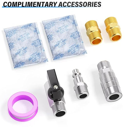 TAILONZ PNEUMATIC 0-150PSI 1/4 Inch NPT Aluminum Alloy Carbon Desiccant Air - Image 6