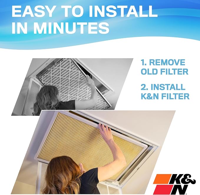 K&N 16x25x1 Air Filter, Merv 11, Washable Air Filter, the Last Furnace Filter - Image 5