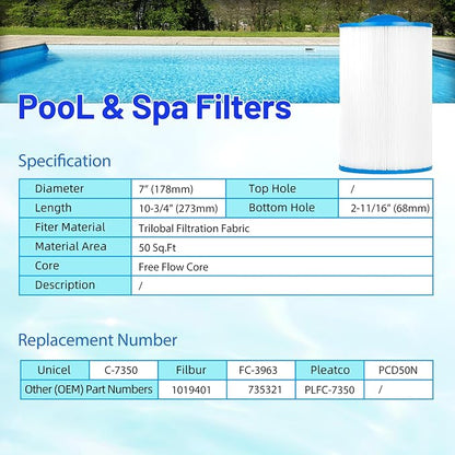 PLFC-7350 Spa Filter Cartridge Replaces - Image 4