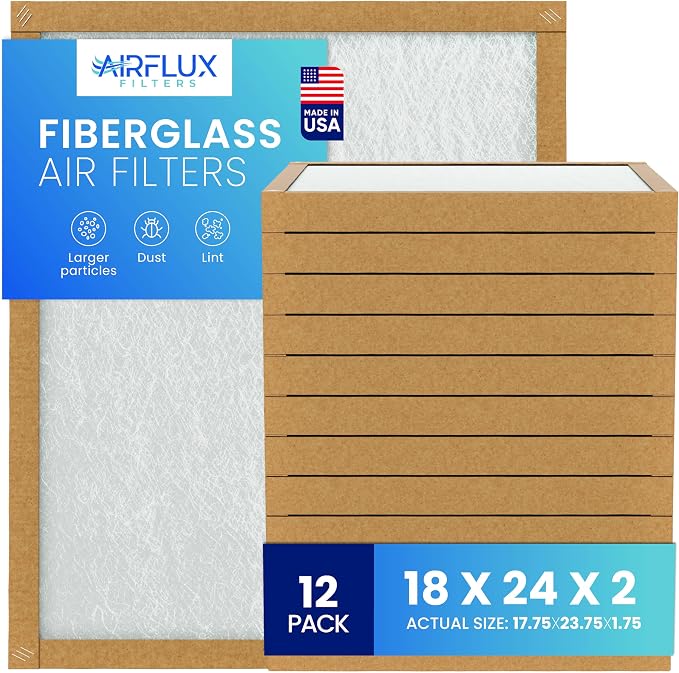 Fiberglass Air Filter -18x24x2Air Filter 12 Pack by Unknown
