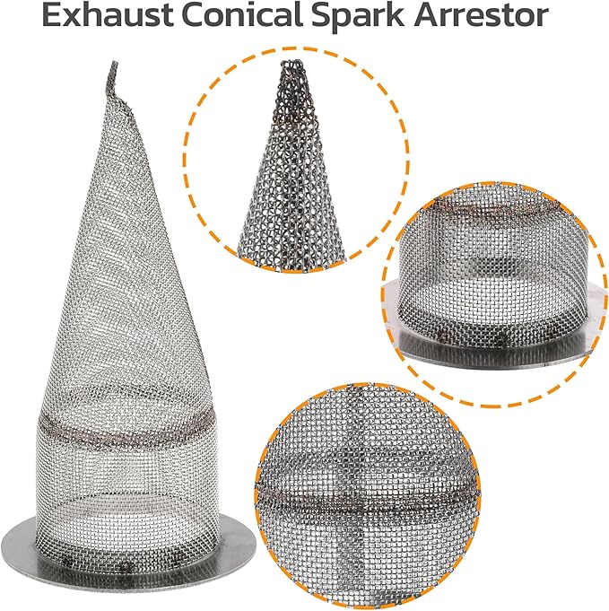 1.5" Exhaust Conical Stub Spark Arrestor - Image 3