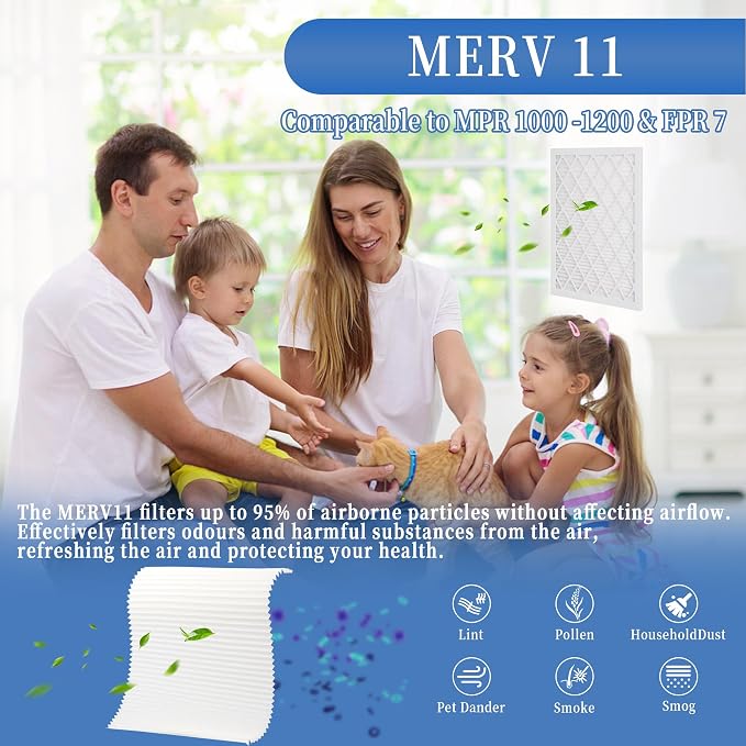 5 Pack 14x14x1 MERV 11 Air Filter Refills, Replaceable Filter Media only - Image 4