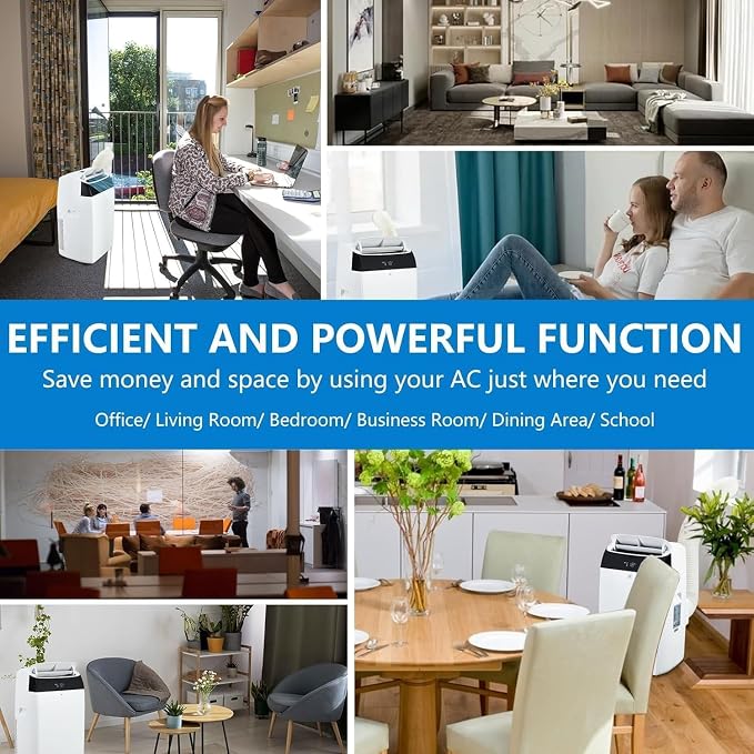 14000 BTU Portable Air Conditioners, 3-IN-1 Free Standing Cooling AC Unit - Image 7