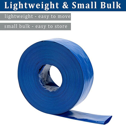 3 in x 50 ft Pool Backwash Hose Heavy Duty Drain Discharge Double PVC Lay flat - Image 5